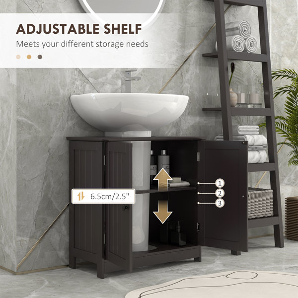 Lark Manor™ Under Sink Bathroom Cabinet With 2 Doors And Shelf ...